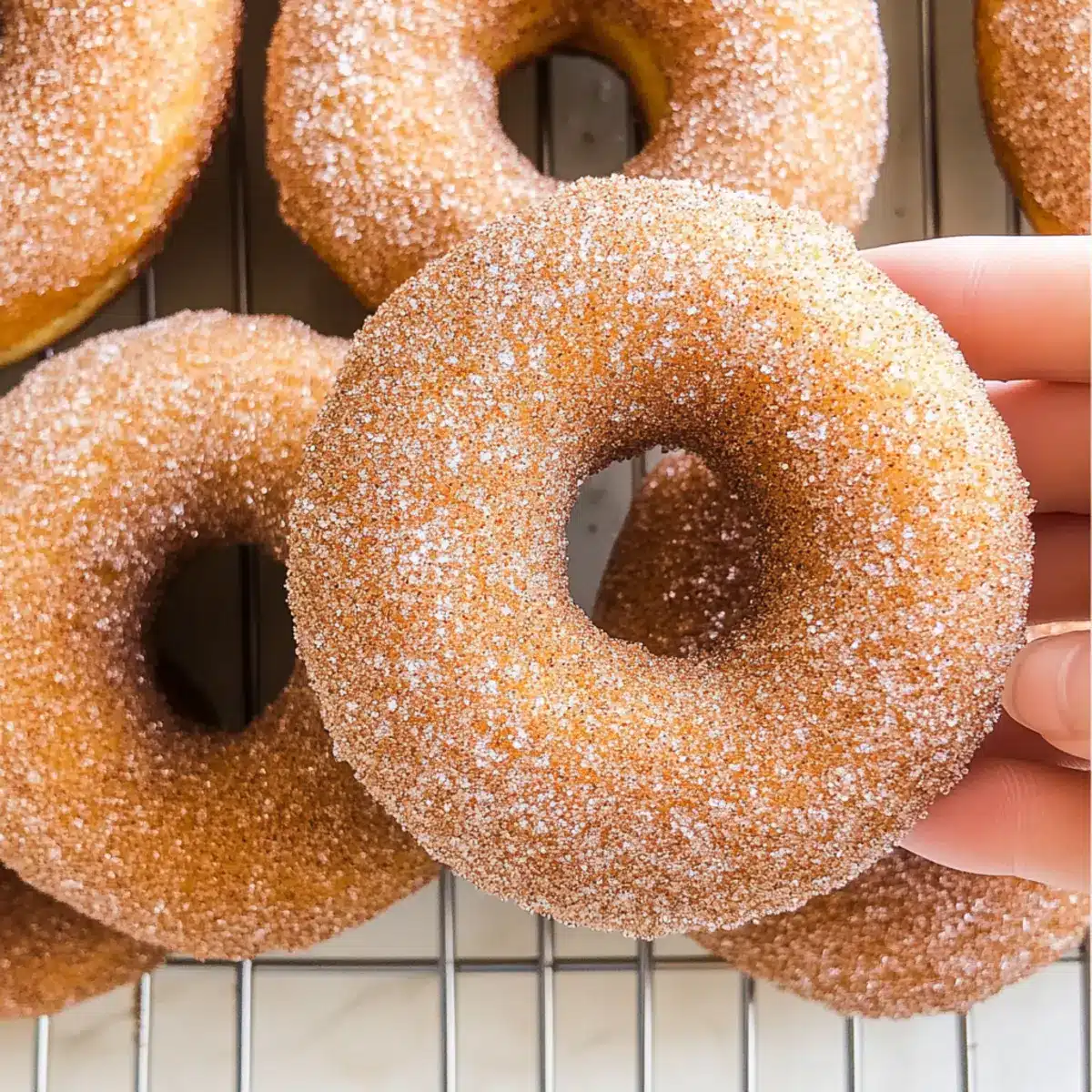 Cinnamon Sugar Vegan Donuts
