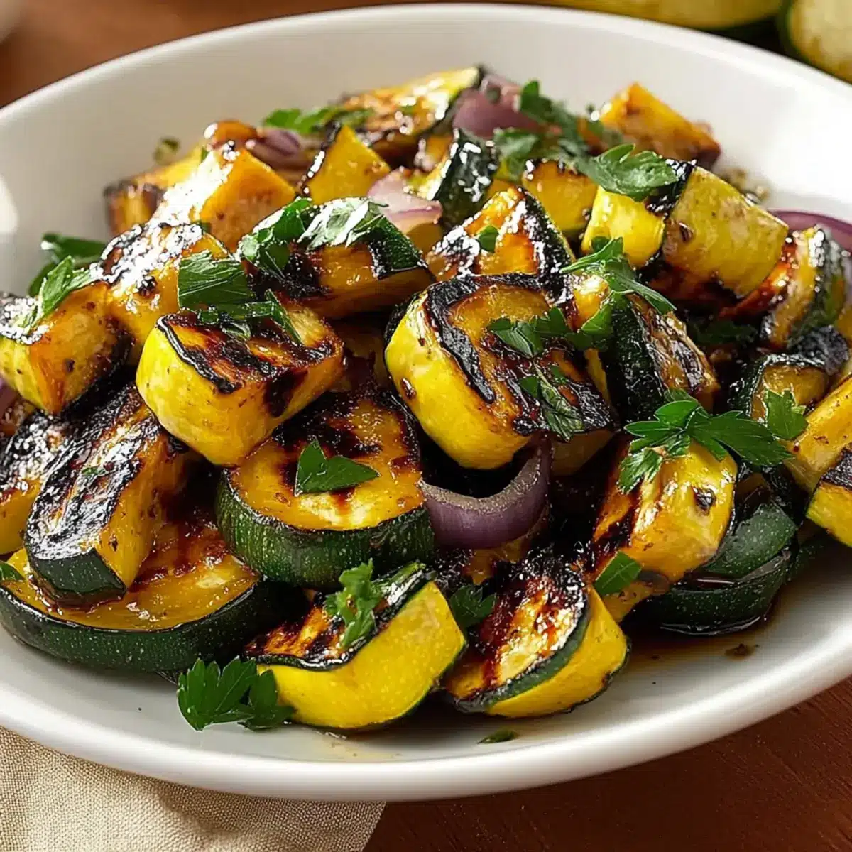 Charred Summer Squash and Zucchini