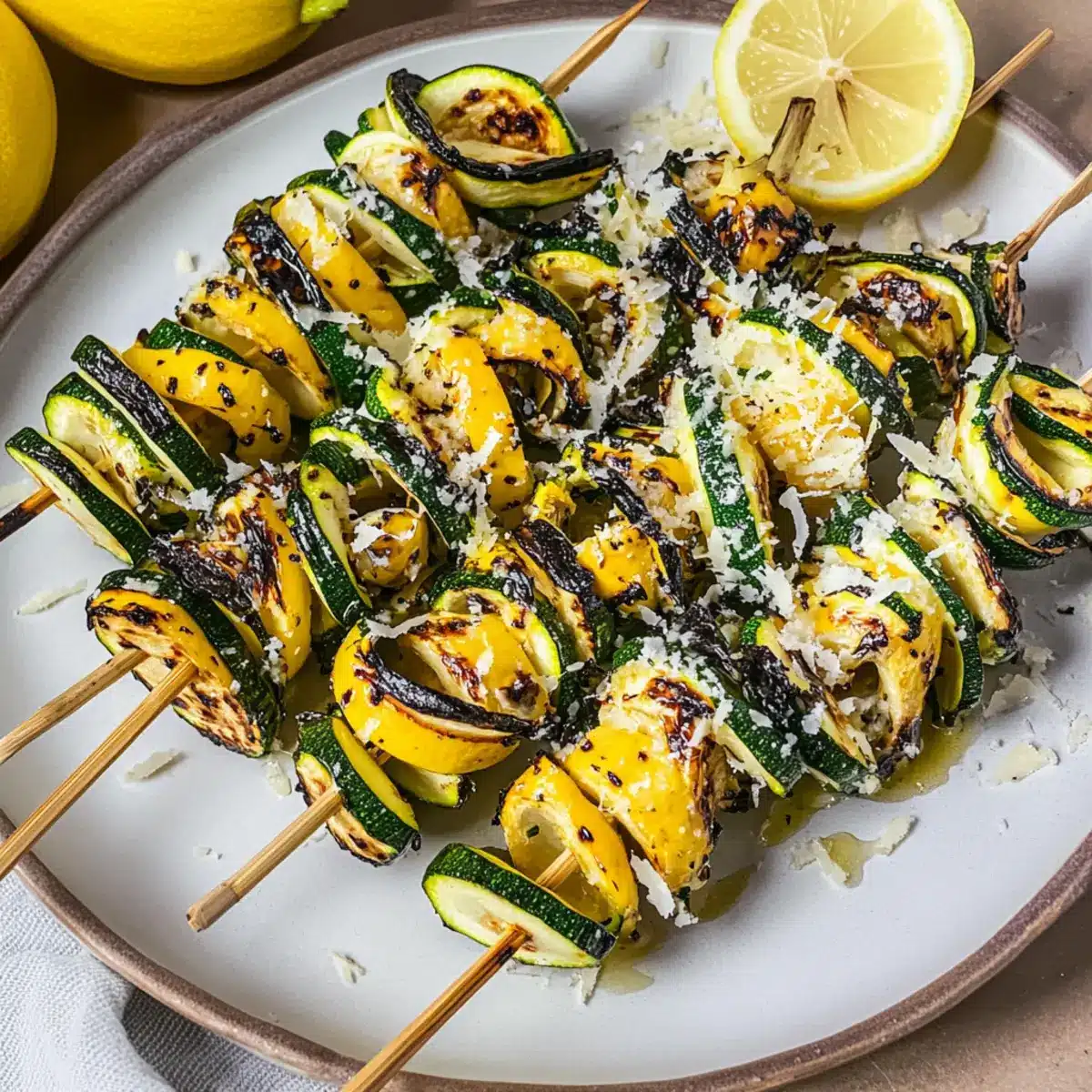Grilled Zucchini Squash Skewers