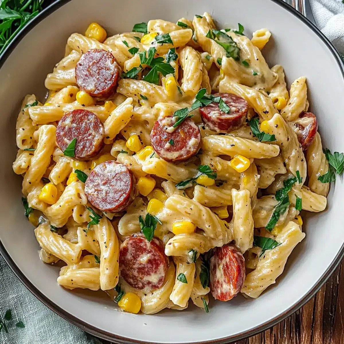 Summer Kielbasa Pasta