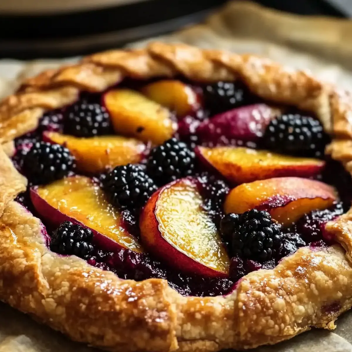 Peach and Blackberry Galette Recipe