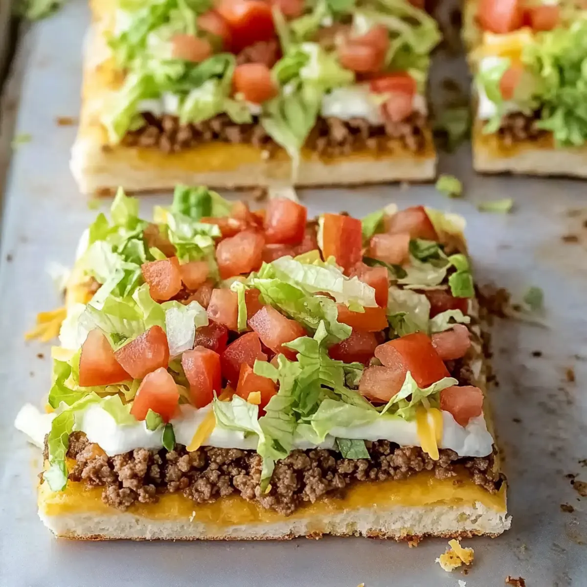 Crescent Roll Taco Pizza