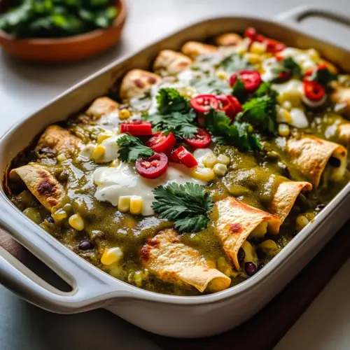Potato Green Chili Enchiladas
