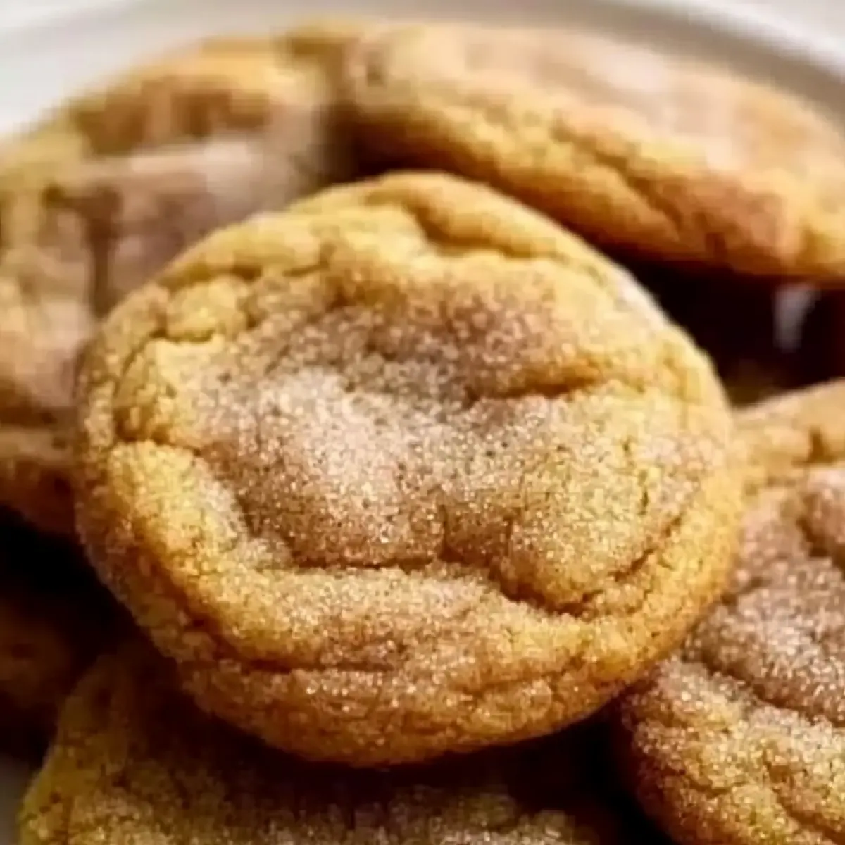 Chewy Pumpkin Snickerdoodle Cookies