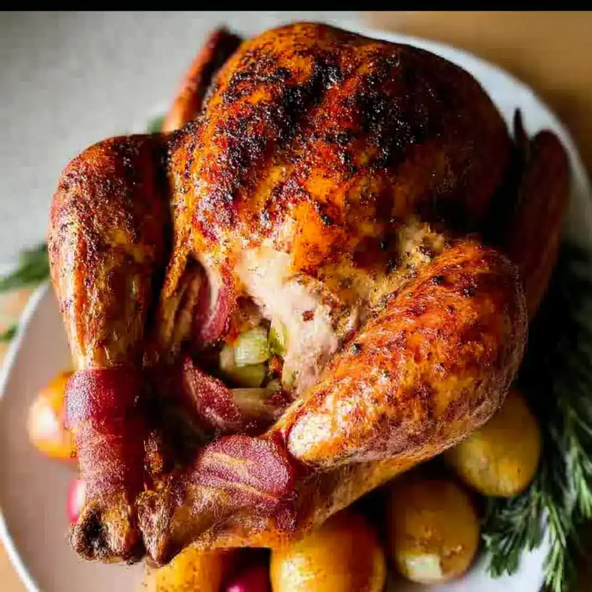 Bacon Roasted Thanksgiving Turkey