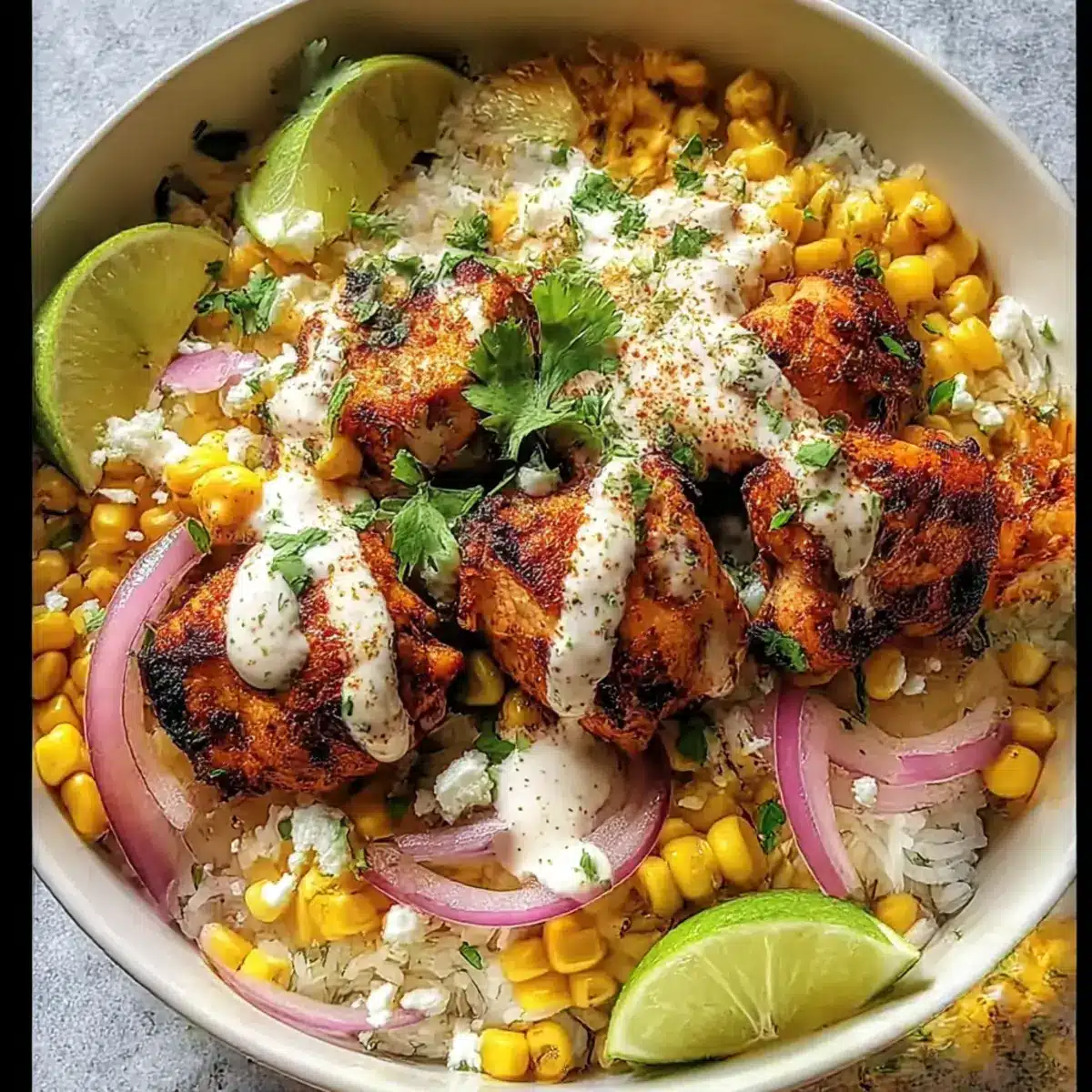 Tasty Street Corn Chicken Bowl