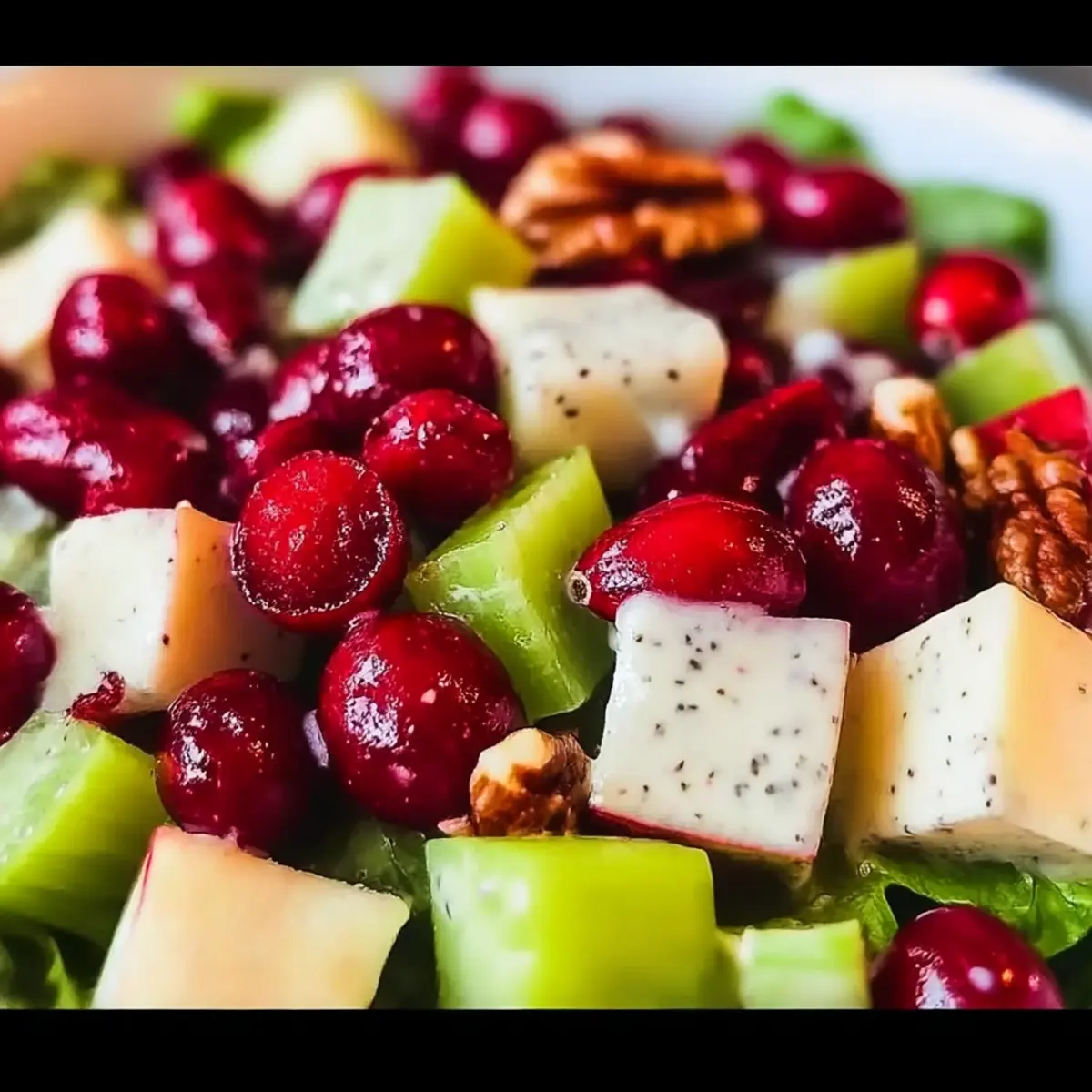 Vibrant Cranberry Apple Salad for Holidays