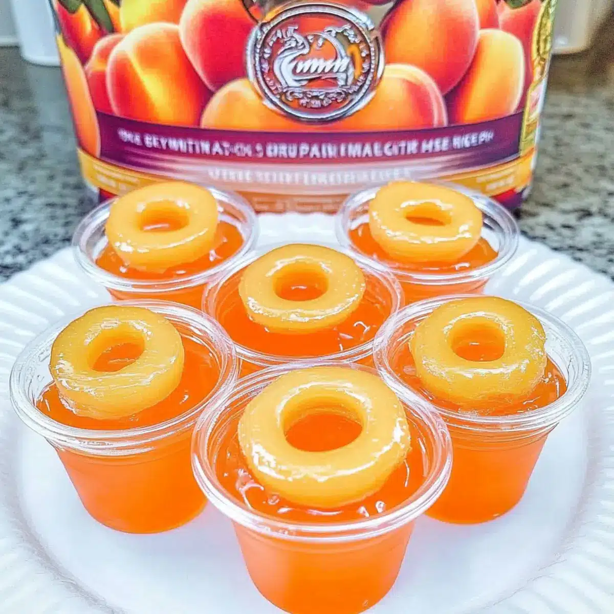 Crown Peach Jello Shots