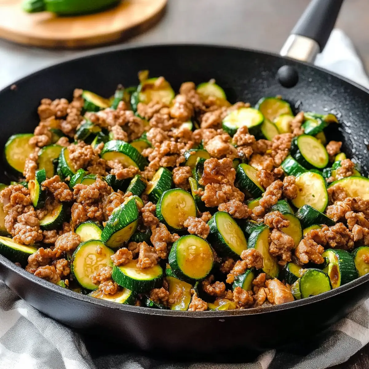 Ground Turkey and Zucchini Skillet