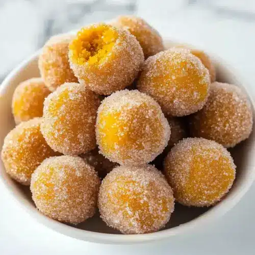Cinnamon Sugar Pumpkin Donut Holes