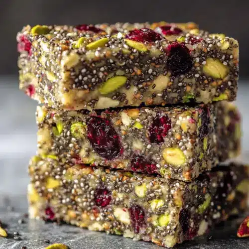 Pistachio Cranberry Chia Bars