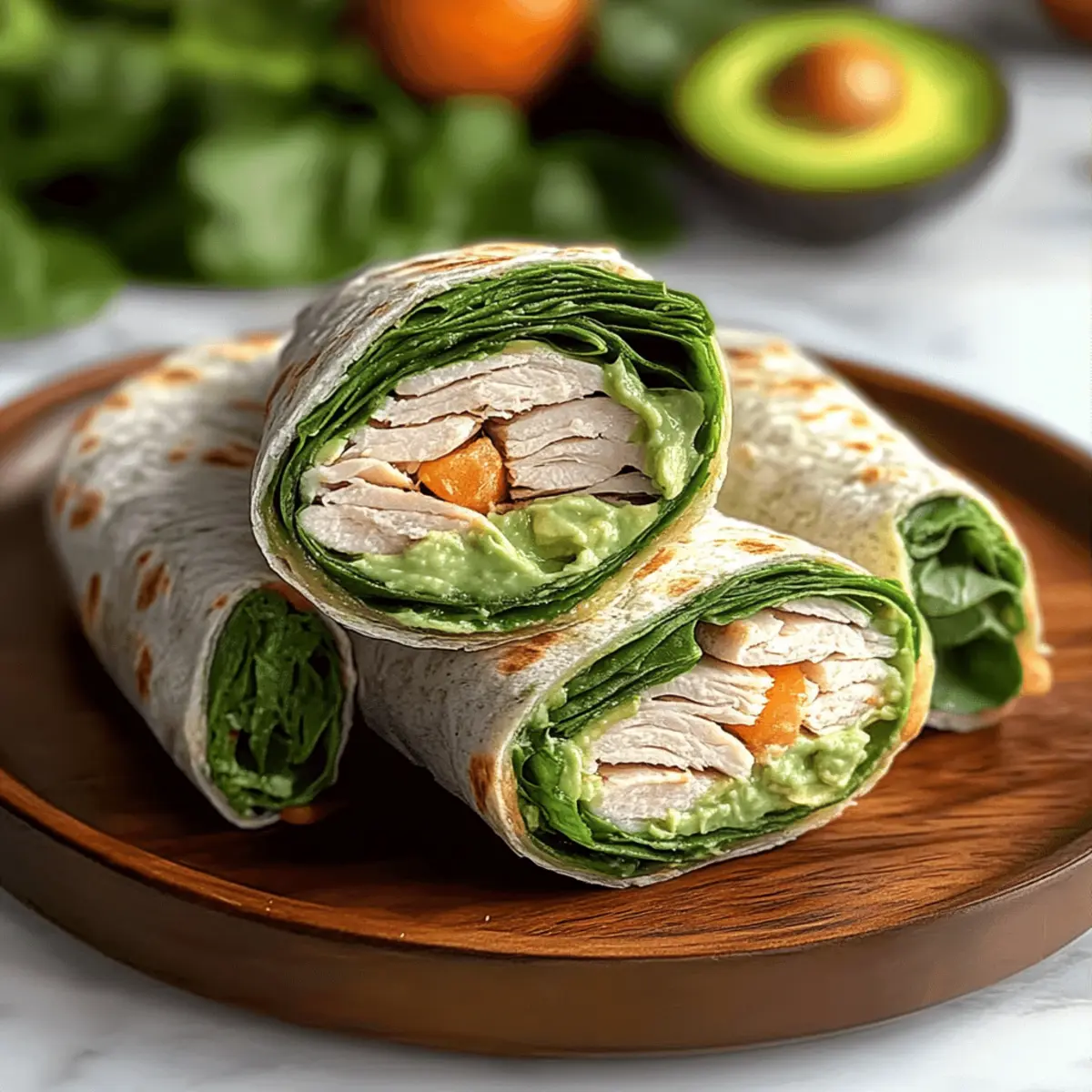 Spinach Turkey Wrap
