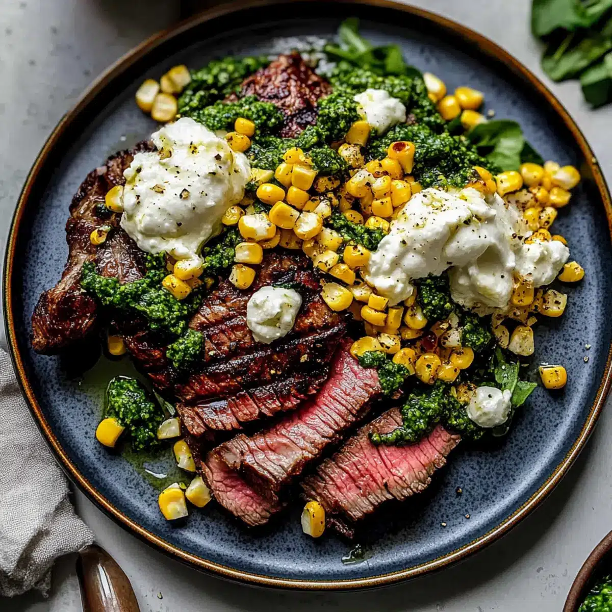 Pesto Steak