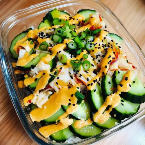 California Roll Cucumber Salad